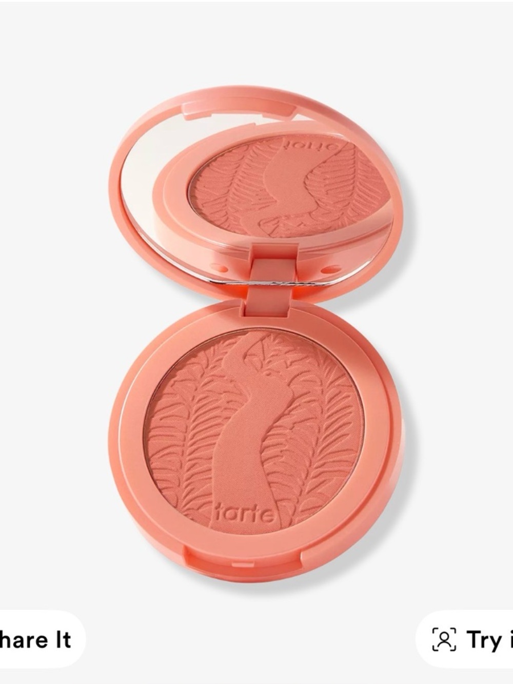 Amazonian clay 12-hour blush in shade captivating (peach)